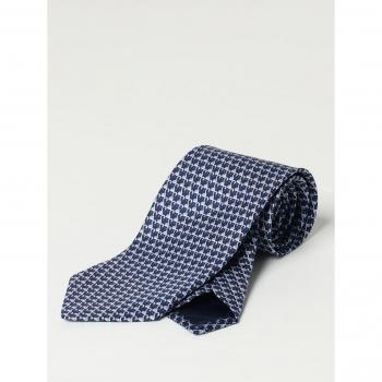 Bleu Marine Cravate Ferragamo pour Homme