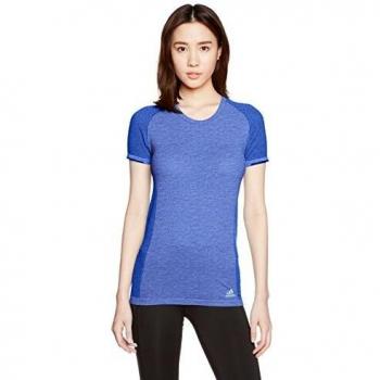 Camiseta Azul Adidas Primeknit para Feminino