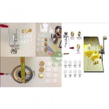 Torchietto Pasta Manuale OM-4003 New Omra Macchina Torchio con Trafile in Ottone