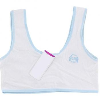 Girls Cartoon Crop Top Bra Non-Padded Wireless Vest 6-16T