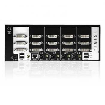 Switcher KVM Adder Pro 4 Puertos DVI Triple con Audio