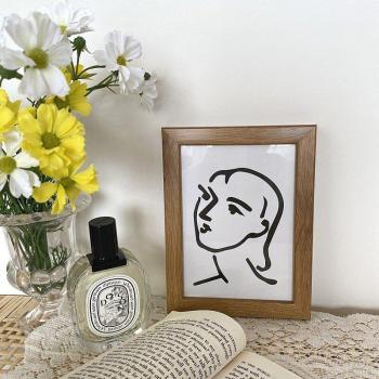 Cadre en bois au design rétro avec peinture Matisse, 7 pouces, décoration intérieure et de bureau