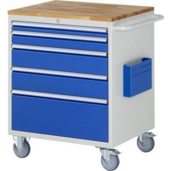 Chariot de montage RAU Hêtre 5x tiroirs – 60 mm, 90 mm, 150 mm, 150 mm, 270 mm