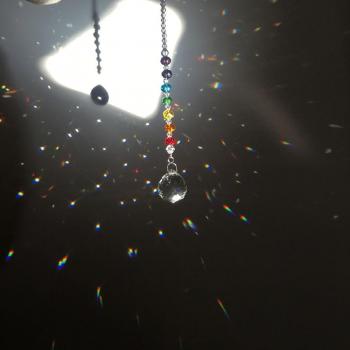 Chakra Perlen Suncatcher für Fensterdekoration