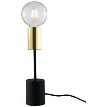 Fan Europe Lampada Da Tavolo, Nero, Oro, E27