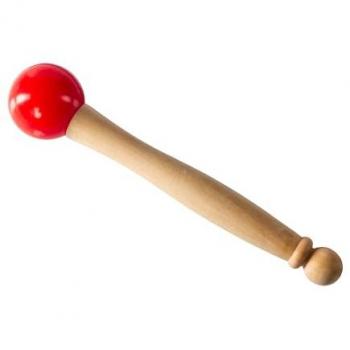 FAME Drumsticks F‑SBM‑R – Rote, stabile Holzgriff-Mallets mit hohem Raumfüll-Sound