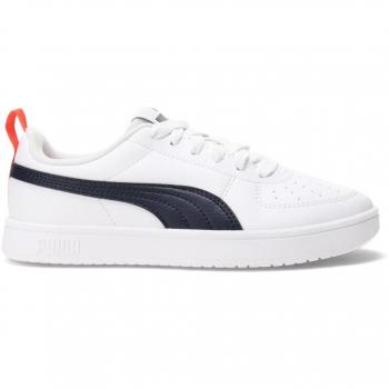 PUMA RICKIE JR ZAPATILLAS NIÑO ADOLESCENTE ADULTO BLANCAS CLASICAS