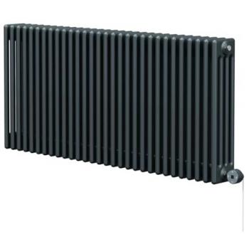 Mild Steel Anthracite 600 × 1340 mm Colosseum Horizontal Quad‑Column Digital Thermostatic Heater