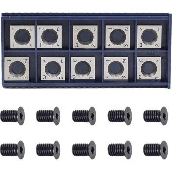 Insertos de Corte Cuadrado 14 mm con Tornillos M6 – Cepillo Helicoidal