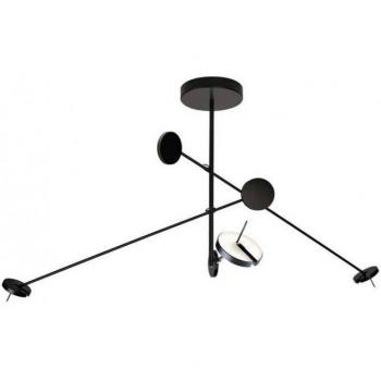 Lampada a sospensione Invisible Triplex 150 cm, 2.700 K, finitura nera
