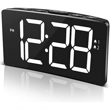 LED Digital Alarm Clock with Snooze Function and Volume Control