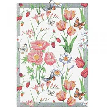 Tissu de lin tissé « Vårfröjd » 35 × 50 cm, variante multi – Ekelund