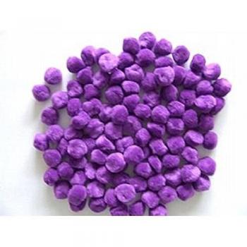 00 Purple 2.5cm Craft Pom Poms
