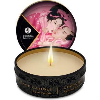 Shunga Aphrodisia Massage Candle (Rosenblüten) 30 ml, 6 Stück