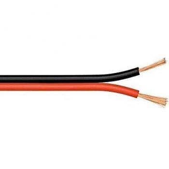 Wentronic LSK 2X0,75 Câble enceinte Bobine de 100 m Profil 2x 0,75 mm² Orange/blanc (Import Allemagne)