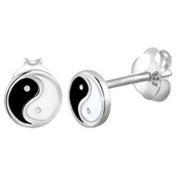 Elli Yin Yang Ohrstecker 925 Sterling Silber für Damen