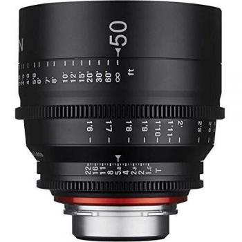 Obiettivo Fotografico e Cinematografico Xeen 50mm T1.5 a Lunghezza Focale Fissa, Montatura PL, Nero