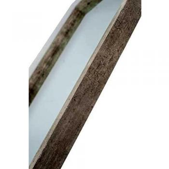 Cement Effect Wood Veneer Square Mirror
