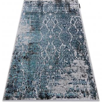 RugSofisticado: Alfombra Luxe 2081 Ornamento Retro Azul-Gris 140 x 190 cm