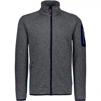 CMP Herren Fleecejacke Argento/Indigo 50 – Herren‑Sportjacke aus Fleece