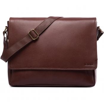 Oxford Leder-Umhängetasche Leabags – 38 × 10 × 31 cm