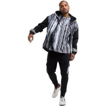 Carlo Colucci Oversized Men's Sweatjacke in Gray
