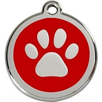 Red Dingo Chien Médaillon 20 mm patte rouge