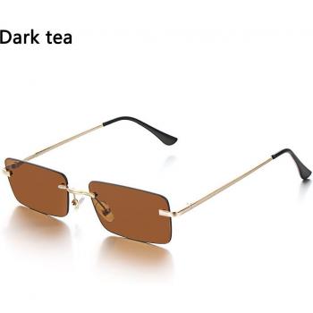 Gafas de sol retro sin montura para motocicleta
