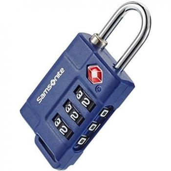 Samsonite Reiseschloss V-Safety US 3 Kombinationsblock – Indigo Blau