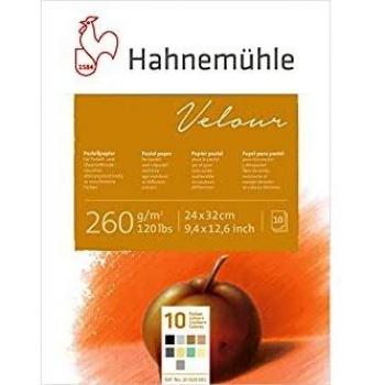 Velour Art Pad – 24x32 cm, 260 gsm, Assorted Pastel Colors (10 sheets)