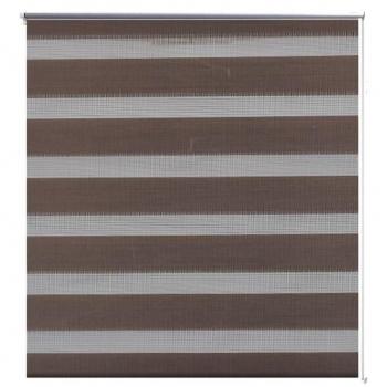 VidaXL 120x230 cm Zebra Pattern Coffee Blind