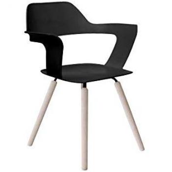 Schreibtischstuhl Muse mit Holzfurnier