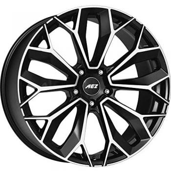 Cerchio in lega AEZ Leipzig Dark 9.5x22 5x112 ET32 Nero/Polito