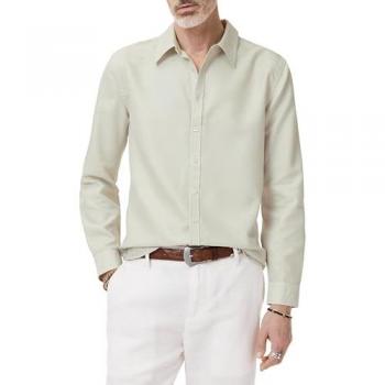 Martin Button Shirt by John Varvatos – Smoked Pearl Gray – L