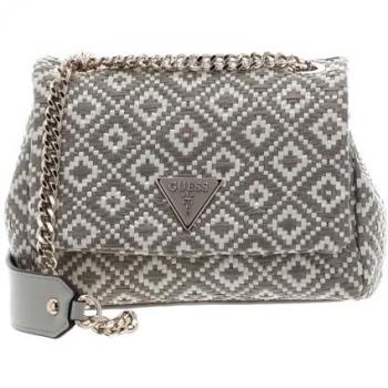 Guess Gray Chain Shoulder Handbag