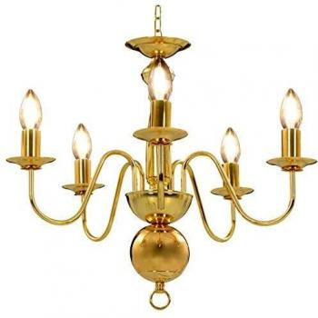 Gilded Charm Chandelier 5 x E14 Bulbs