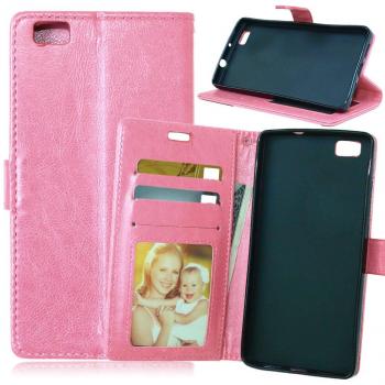 UBMSA-Für Huawei P8 Lite Hülle Ledertasche, Luxus Lederhülle with Standfunktion and Magnetverschluss