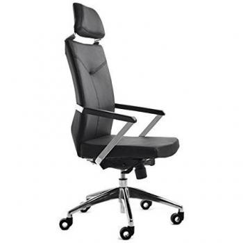 Silla Ergonomica Smil Piel RD-998 Negro con Reposacabezas