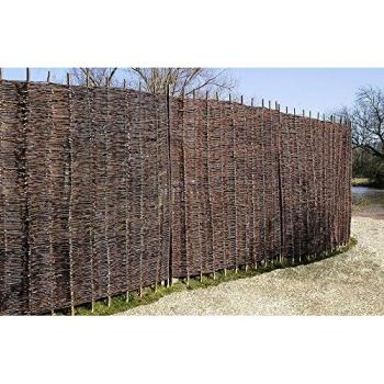 Primrose Brown Willow Woven Fence Panel 1.82 cm × 1.5 m