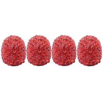 Soft Clay Rhinestone Valve Caps
