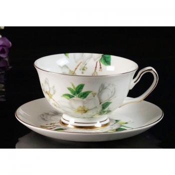 European Style Porcelain Coffee Cup and Saucer 150ml