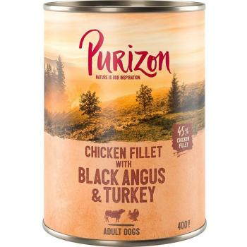 Purizon 12 x 400 g comida húmeda para perros