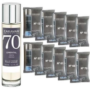 Set Premium Hombre 150 ml y 10 Viales Caravan – Aroma Acuático y Madera