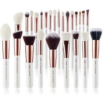 Jessup Make-up-Pinsel Set 25 Stück, professionelle Bürsten für Foundation, Puder und Rouge