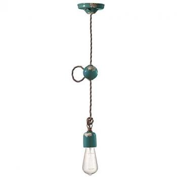 E27 Hängelampe „Shabby Chic“ – keramisch, 120 cm