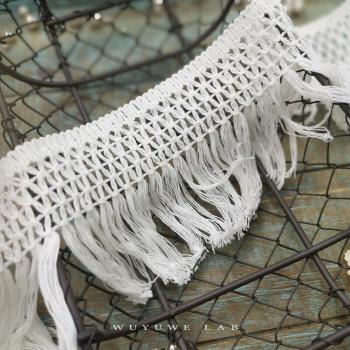 DIY Soft Pink Ivory Cotton Fringe Trims 2M