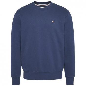 Sweatshirt TOMMY JEANS TJM REGULAR FLEECE C NECK Gr. M (50), blau (twilight navy) Herren Sweatshirts mit Markenlogo auf der Brust