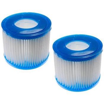 Bestway Lay‑Z‑Spa Filter Pack VI – 2x Cartridges for Palm Springs & Paris Pools (Blue/White)
