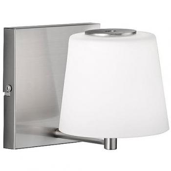 Dimmbare Wandleuchte mit Akku, USB und Touchdimmer, 2 Watt, Metall Glas