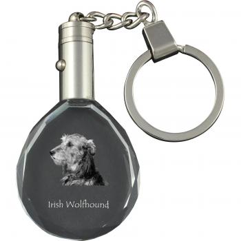 Porte-clé en cristal Irish Wolfhound
